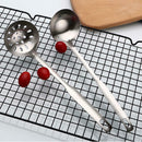 2pcs Stainless Steel Kitchen Utensils Soup Ladle Colander Spoon Cooking Tools