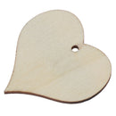 50pcs wooden heart patch Crafts Scrapbooking Supplies Handmade Graffiti ButtonsR