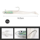 Sequined Tieban Road Bait Double Hooked Lead Fish Throw Hard Metal Jig Bait