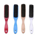 Yellow Lotus +Pig hair Handle Hair Brush Hard Boar Bristle Combs for Men Wo
