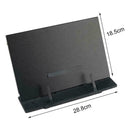 Portable Steel Book Reading Desk Stand Adjustable Book Black Document Holde W5C5