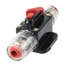20A Car Audio Inline Circuit Breaker Fuse Holder 12v-24v System Protection