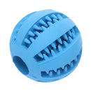 5cm Pet Toys Rubber Interactive Ball for Dog Chew Tooth Cleaning(Blue)