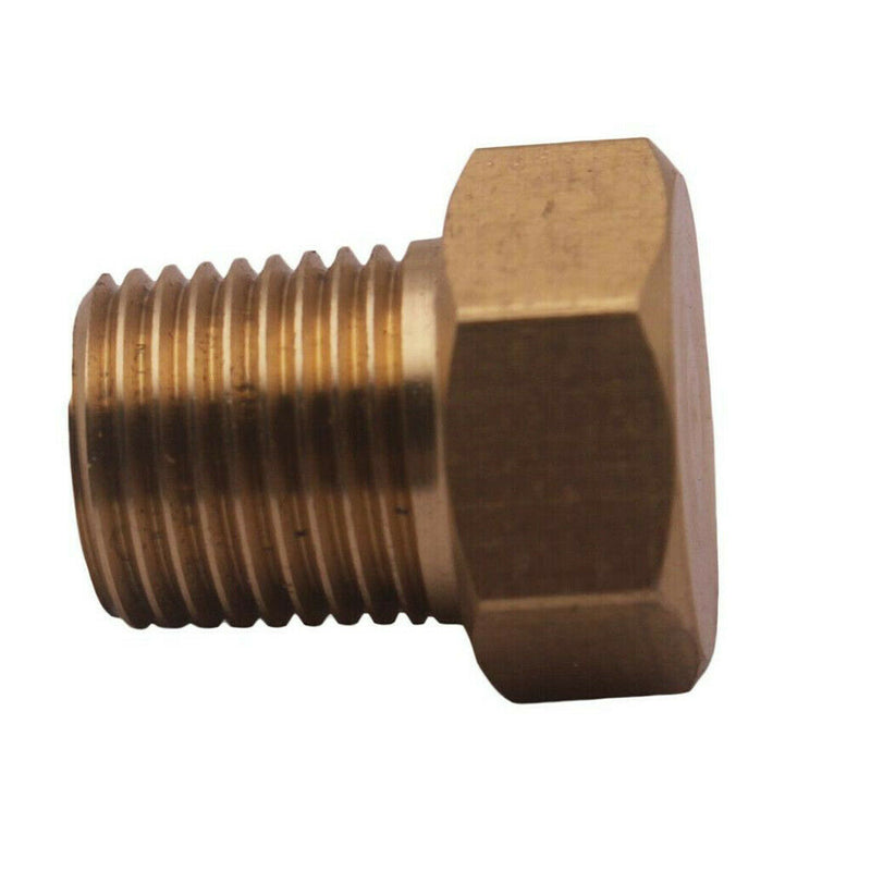 1-8 *1/8" NPT Plug Male Brass Gas Oil Fuel Tank Port Fitting Adapter