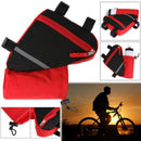 Ultralight Reflective Bicycle e Frame Bike Bag with Water Bottle Pouch -red