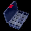 1Pc 10 Compartments Clear Plastic Storage Box Jewelry Screw Organizer Contai 3C