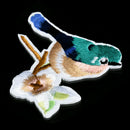 2pcs Fashion Flower Craft Sewing Embroidered Sew/Iron On Applique Patch Birds