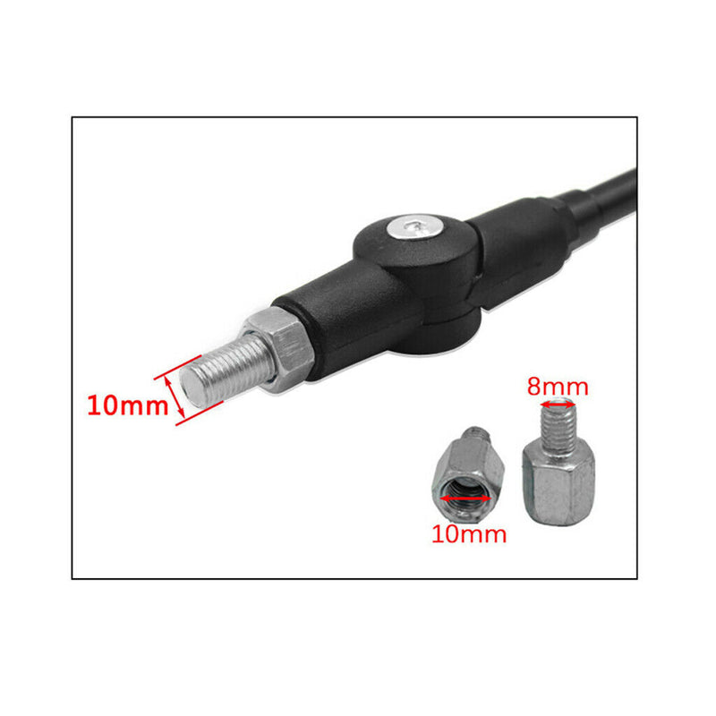 Universal 1 Pair Folding Motorcycle Side Rearview Mirror 8mm 10mm High Quality