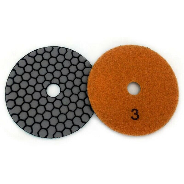 6 Pcs 100 Mm Dry Polishing Pad 4 Inch Sharp Type Diamond Polishing Pads For D7A9