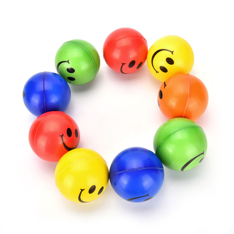 6.3 Squeeze Ball Smile Face Hand Wrist Exercise Stress Relief Venting Bal VGTEUS