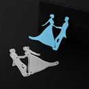Elegant Dancing Couple Cutting Dies Stencil Scrapbooking Album Paper Card  JR