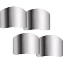 4 Pack Stainless Steel Finger Guard Finger Protector Safe Knives Guard Chop U9W5