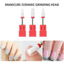 Ceramic Nail Drill Bits Set, 3/32 Inch Manicure Pedicure Nail Art Tool for