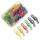 50Pcs/Box Music Symbols Paper Clips Metal Bookmarks Stationery Office Schoo N9Q7