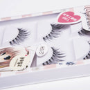 IHW-57 5 pairs Eye lashes Messy Cross Long False eyelashes