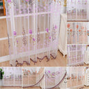 200x100cm Rose Beads Tulle Voile Window Curtain Drape Panel Scraf Valance Sheer