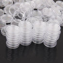 100x Clear Round Plastic Collect Coin Capsules Coin Protector Cases 35mm