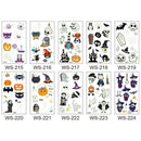 10x Halloween Luminous Tattoo Stickers Waterproof Temporary Tattoo Stickers