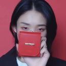 Mini Lipstick Bag PU Portable Travel Cosmetic Makeup Case Pouch (Red) A