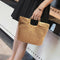 Fashion Summer Round Straw Bag Beach Rattan Women Handbag Totes Ladies Knit V8J5