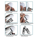 V-Tie Shoelaces Are Suitable for Children and Adults. Elastic Silicone Lace A4X6