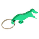 Aluminum Horse Simple Bottle Opener Key Ring Keychain Bag Pendent Green