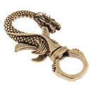 Retro Brass Keychain Dragon Shape Carabiner Keychain