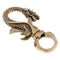 Retro Brass Keychain Dragon Shape Carabiner Keychain