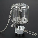 Mini Camping Lantern Gas Light Portable Tent Glass Lamp Butane 80LUX Light