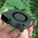 3x DC 12V Brushless Centrifugal Worm Gear Blower Mute Powerful Mini Cooling Fan