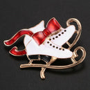 Christmas Brooch Pin Xmas Bow gifts