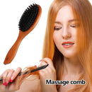 Wooden Handle Bristles Salon Hair Brush Anti-static Scalp Massage Combs