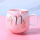 Large Ceramic Coffee Mugs Large Handle for Men Women  U0213 pink