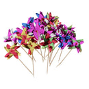 Pack of 100pcs Foil Windmill Food Sticks Cocktail Party Table Decor