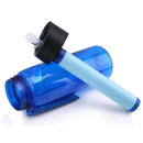650ml Survival Water Filter Straw Purifier Bottle Camping Emergency Outdoor