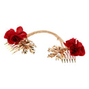 Wedding Bridal Rose Flower Barrette Hair Pins Clips Bridesmaid Side Comb