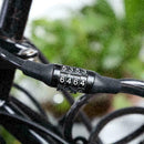 Cycling Security 4-Digit Combination Password Bike Bicycle Cable Chain Lock W3U5