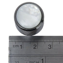 3pcs Domed Volume Tone Control Knob for Electric Guitar - Black with White  O7E6