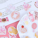 45pcs/box Sweet Girl DIY Diary Stickers Paper Labels Gifts Packaging Decor BX
