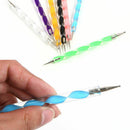 5pcs Nail Art Paint 2Way Dotting Manicure Tools Marbleizing Painting Pen Y4G4