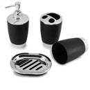 4Pcs/Set Bathroom Suit Set Bathing Accessories Goods Includes Soap Box Cup  H6E8