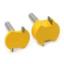 2 Pcs 8Mm Shank Canoe Flute And Bead Router Bit Set Woodworking Cemented Ca