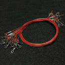10Pc 50cm Fishing Trace Wire Lure Stainless Steel Wire Leader Fishing Line SNY
