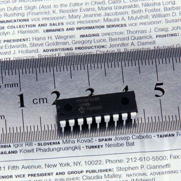 1Pack Microchip PIC16F628A-I/P PIC16F628 20 MHz 18PDIP