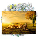 1000pcs Lion and Boy Puzzles Assemble Picture Jigsaw for Kids Birthday Gift A