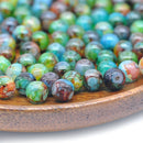 30 PCS Mult-Colour Round Natural Glass Beads 8mm Jewellery Making Hot Crafts NEW