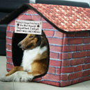 Crazy Dogs Do Not Knock Door Sign Wall Plaque or Hanging Pet Funny Dog Rustic