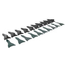 For Trunk Spoiler Wing 10pcs Carbon Fiber Look Vortex Generators Diffuser Fins