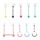 Heavy Duty Iron Playground Kids Gymnastic Rings Black