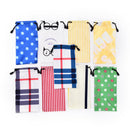 5 X Sunglasses Bag Pouch Soft Cloth Cleaning Optical Glasses Case Accessories JR